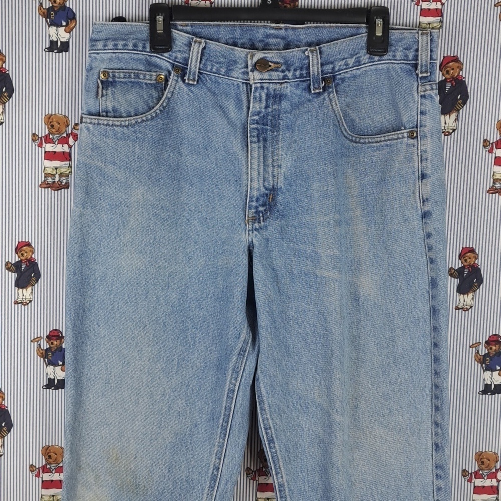 Carhartt B18 STW straight leg light wash casual denim workwear jeans 34-32 - Picture 2 of 6